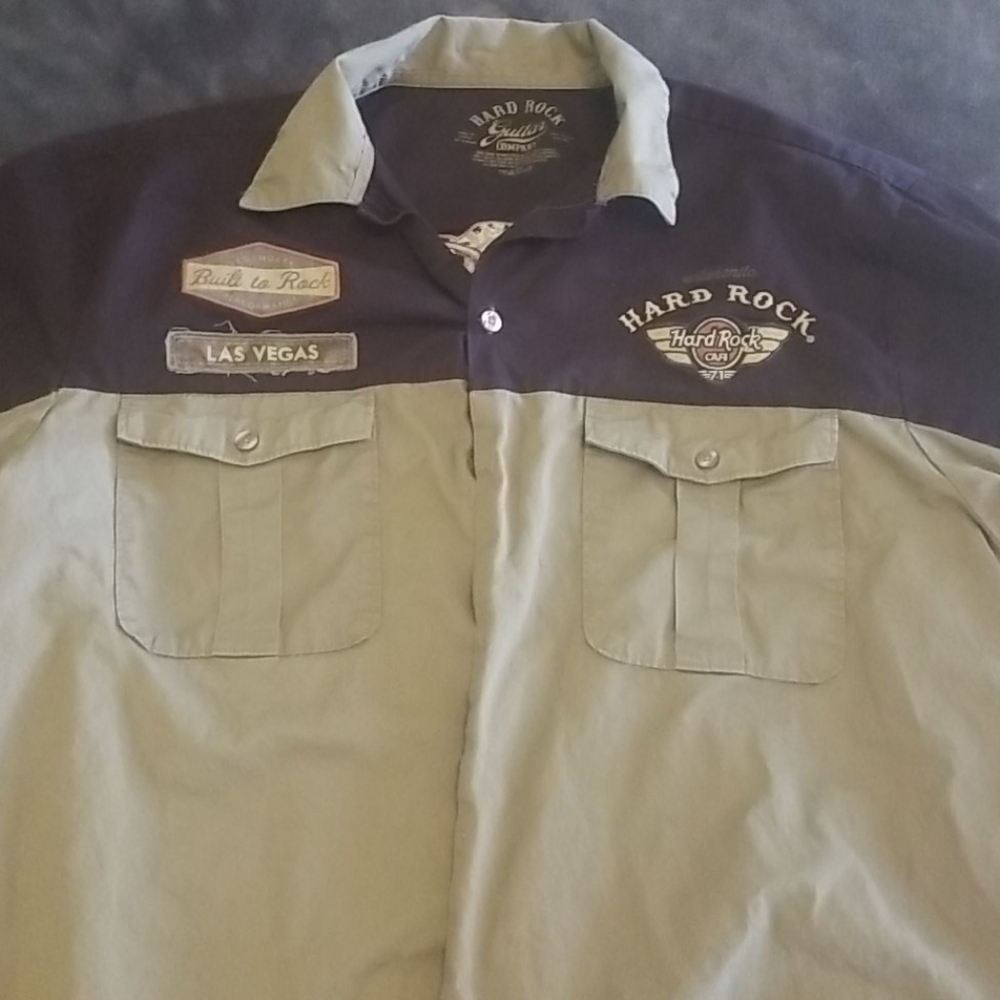 Hard Rock Las Vegas button down shirt